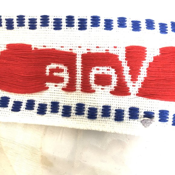 Bundle three yard “VOTE” Sewing Trim Embroidered Patriotic cotton Vtg  80's - Picture 5 of 9